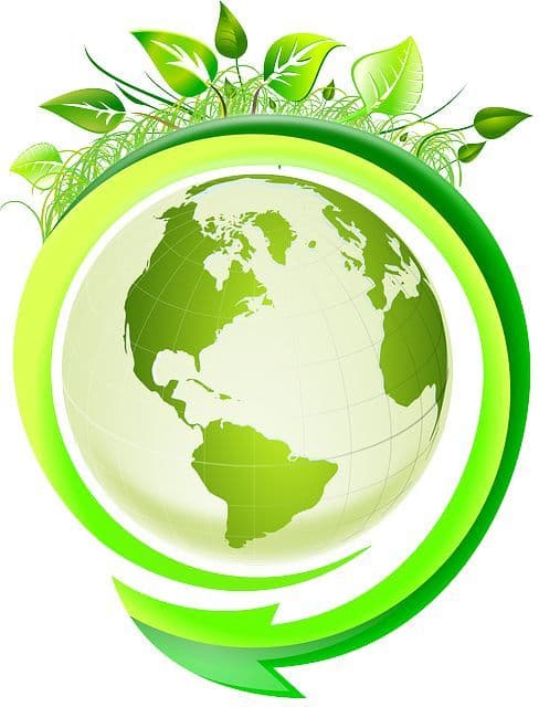 Earth seen as a closed loop of circular materials